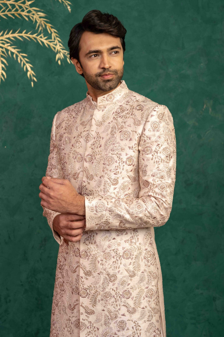 Radiant Blush Pink Sherwani