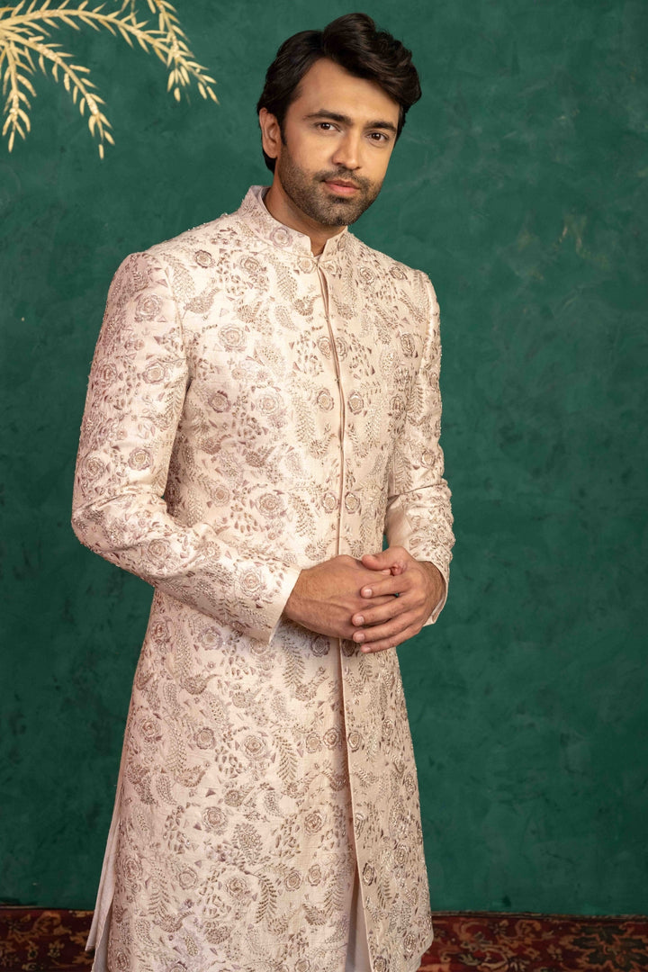 Radiant Blush Pink Sherwani