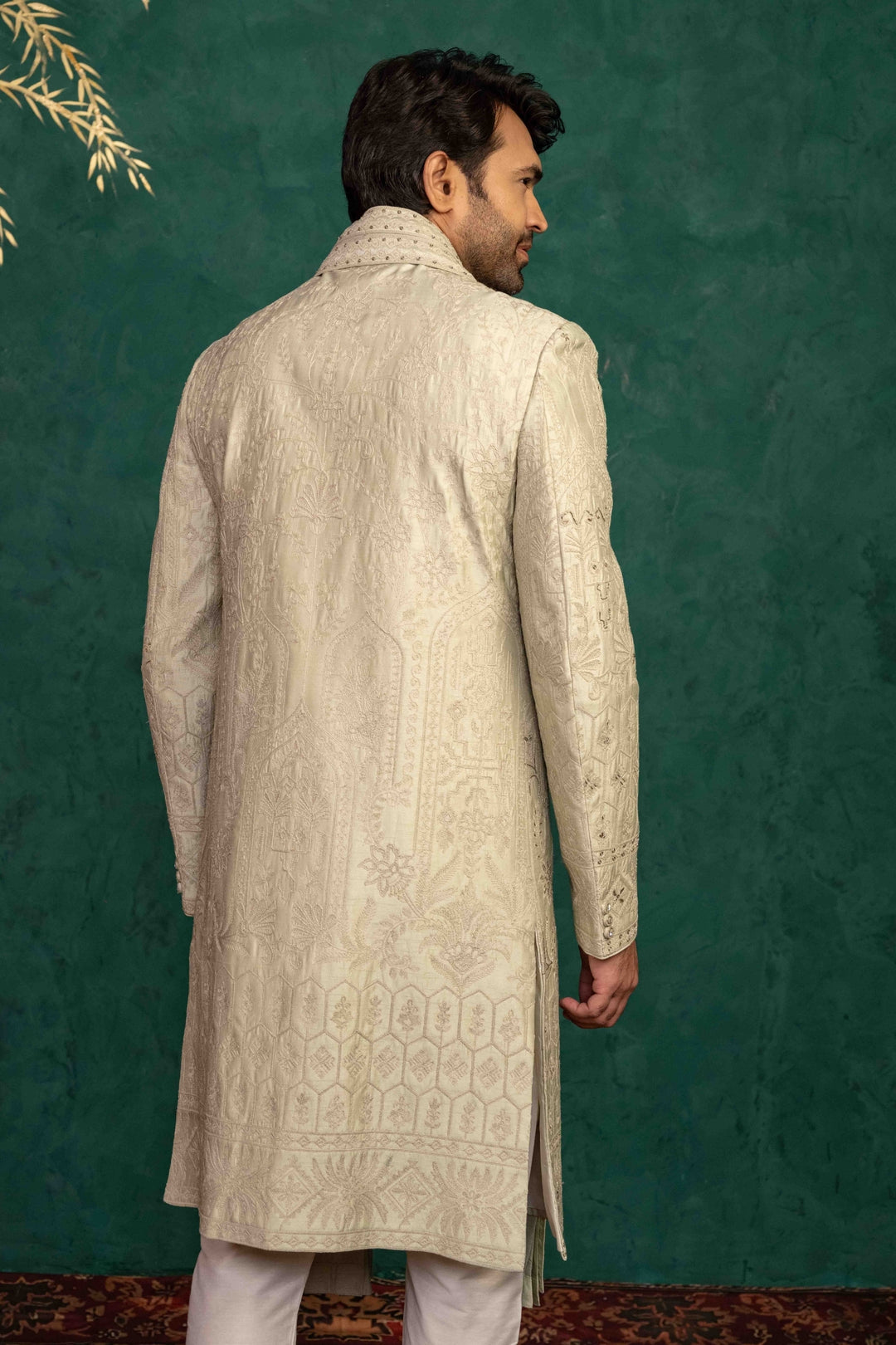 Soft Mint Sherwani Set – Image 2