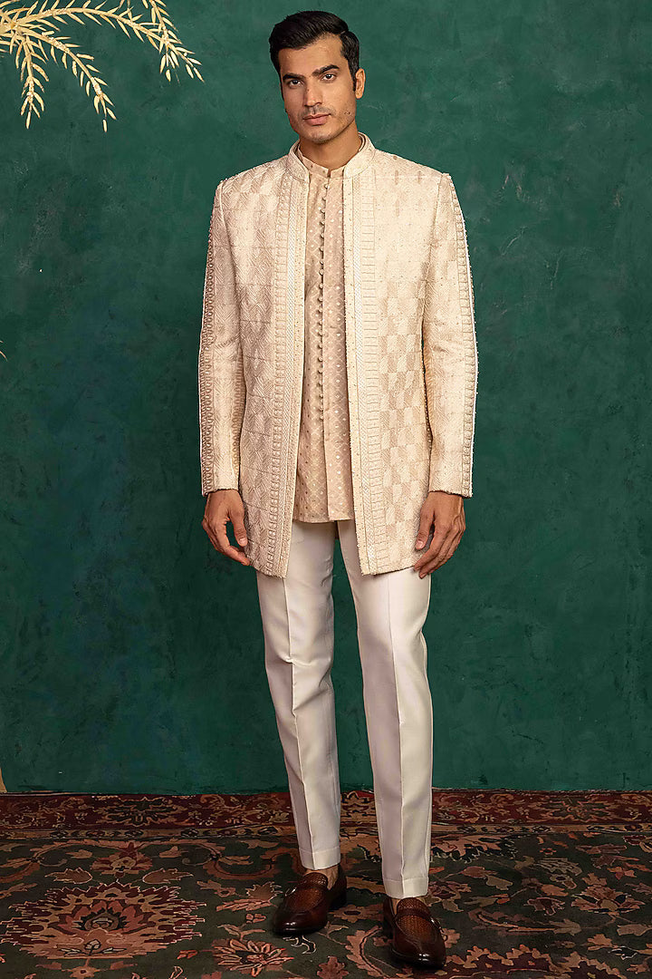Soft Peach Jodhpuri Set – Image 1