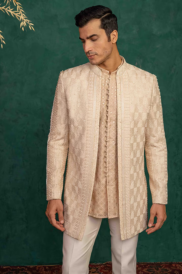 Soft Peach Jodhpuri Set