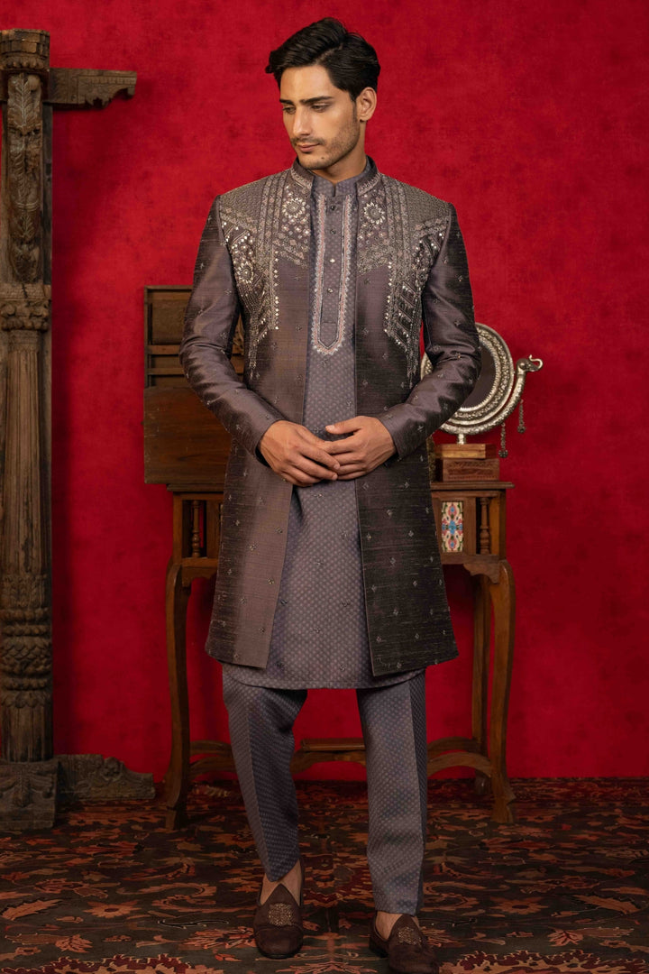 Vintage Violet Indo-Western Set