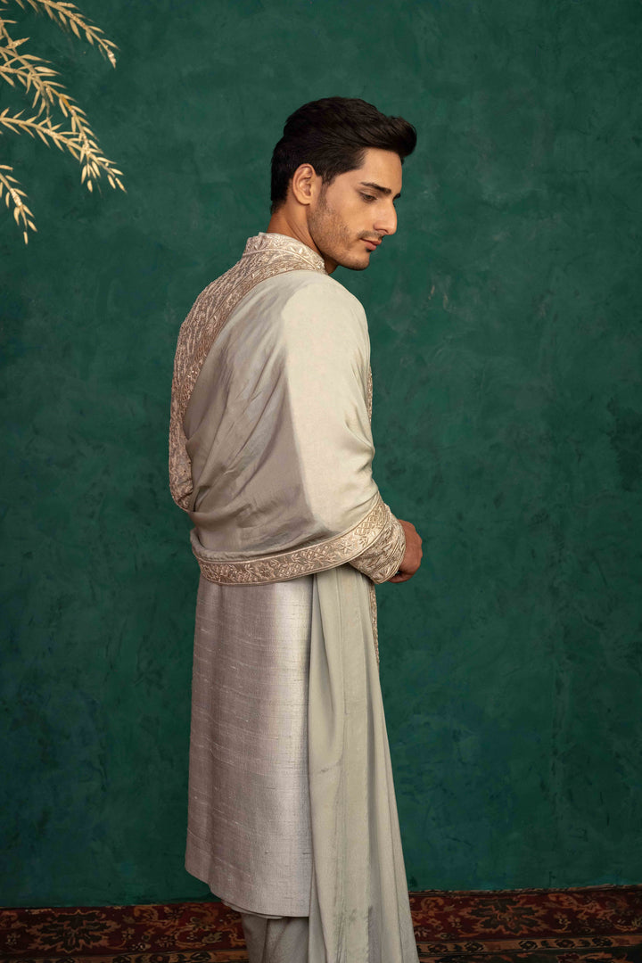 palladian blue sherwani set