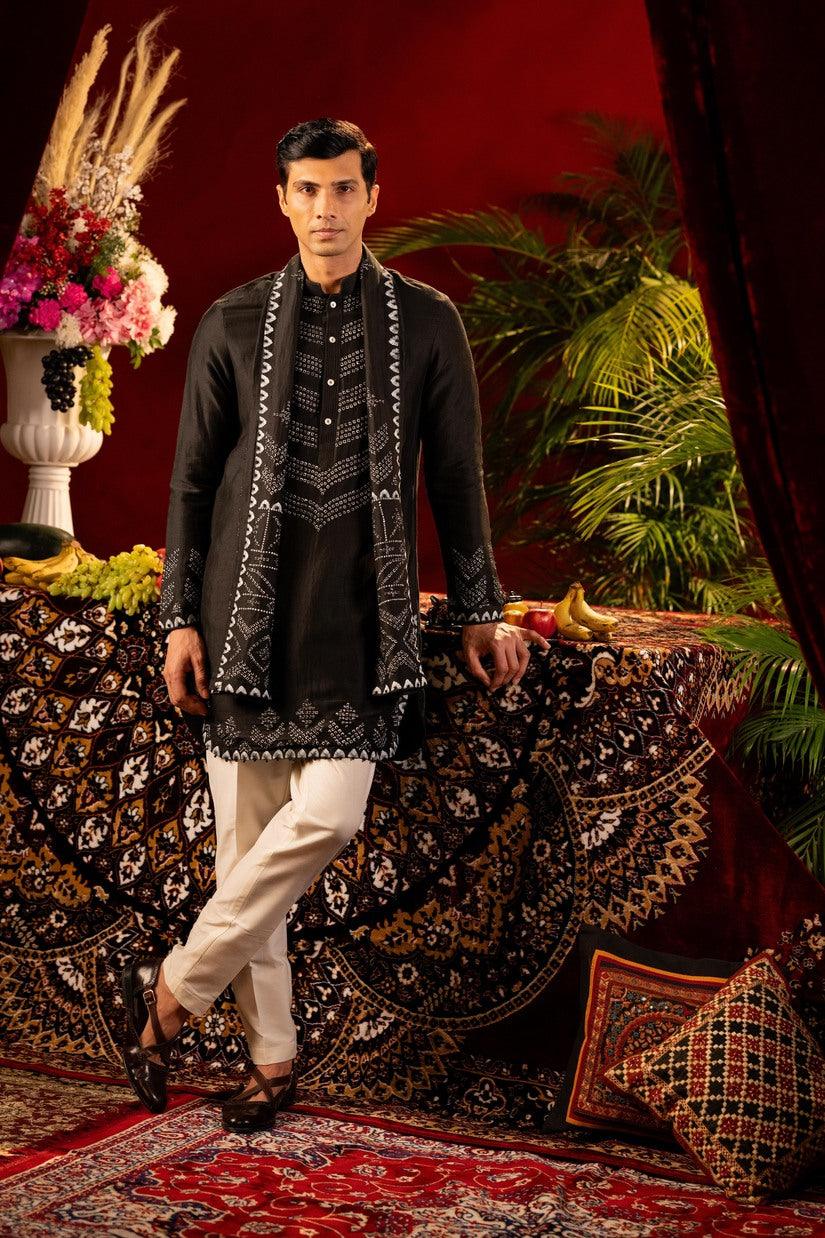 Bottle Green Indo-Western Set